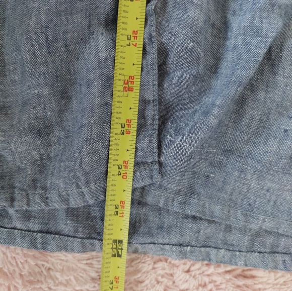 Tahari 100% Linen Button Down Sleeveless Shirt Dress Size Meduim - Picture 8 of 9